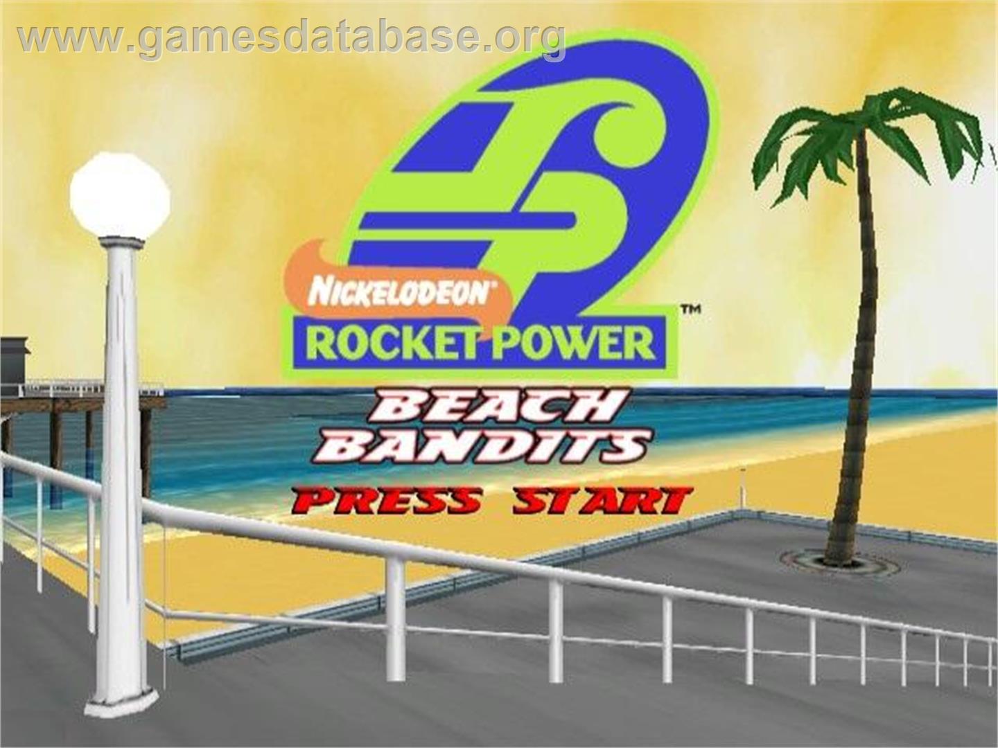 Nickelodeon: Rocket Power - Beach Bandits - Nintendo GameCube - Artwork - Title Screen