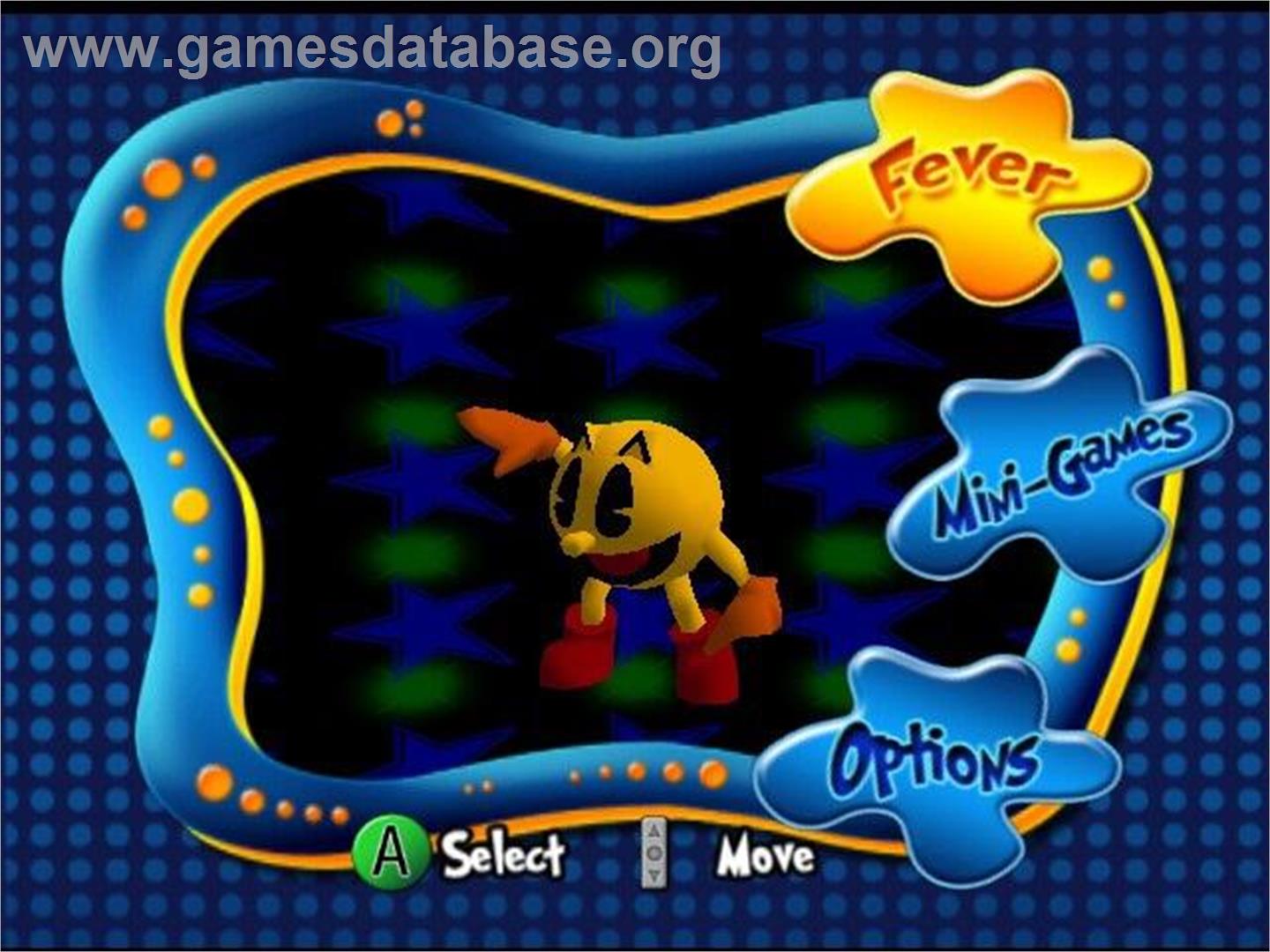 Pac-Man Fever - Nintendo GameCube - Artwork - Title Screen