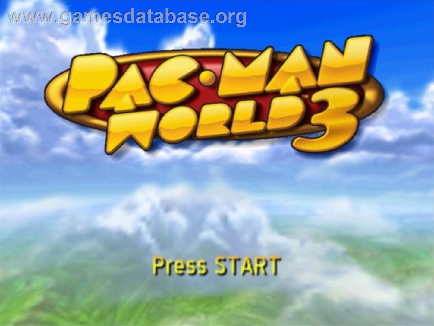 Pac-Man World 3 - Nintendo GameCube - Artwork - Title Screen