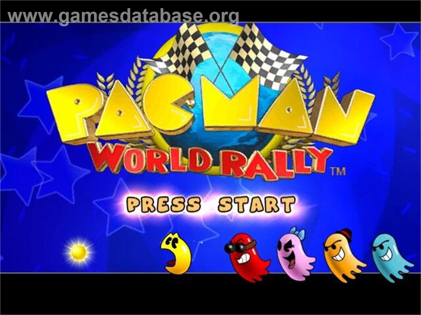 Pac-Man World Rally - Nintendo GameCube - Artwork - Title Screen