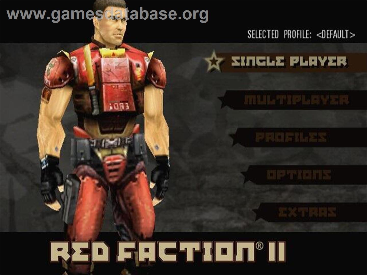 Red Faction 2 - Nintendo GameCube - Artwork - Title Screen
