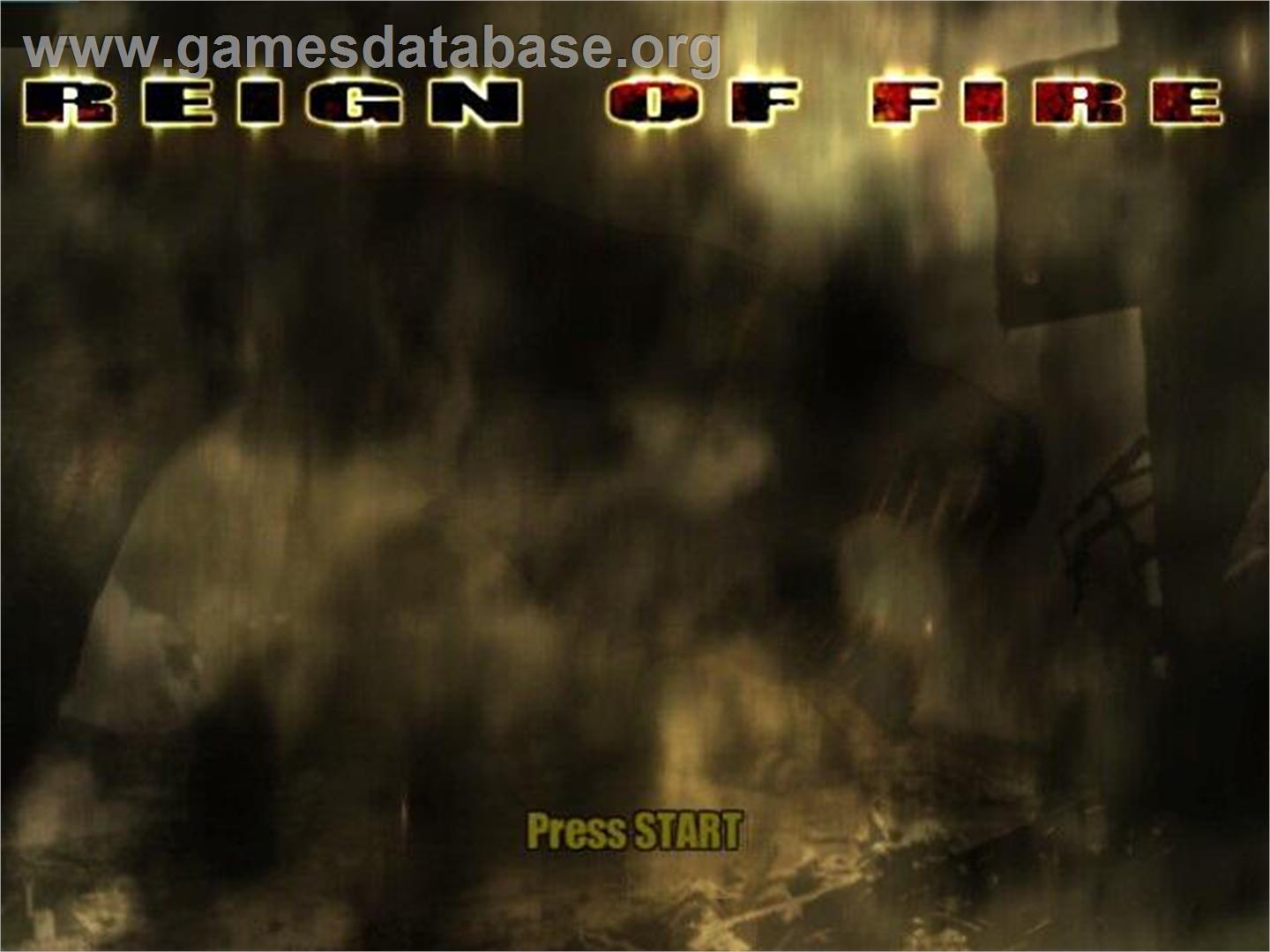Reign Of Fire - Nintendo GameCube - Artwork - Title Screen