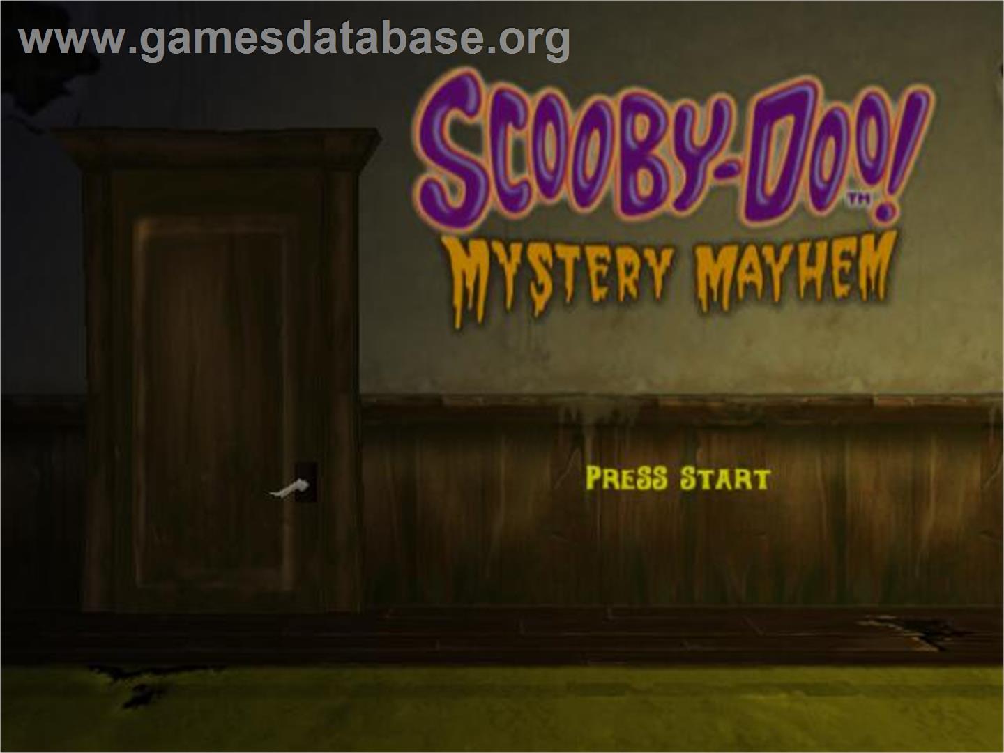 Scooby Doo!: Night of 100 Frights - Nintendo GameCube - Artwork - Title Screen