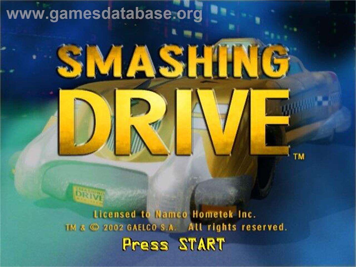 Smashing Drive - Nintendo GameCube - Artwork - Title Screen