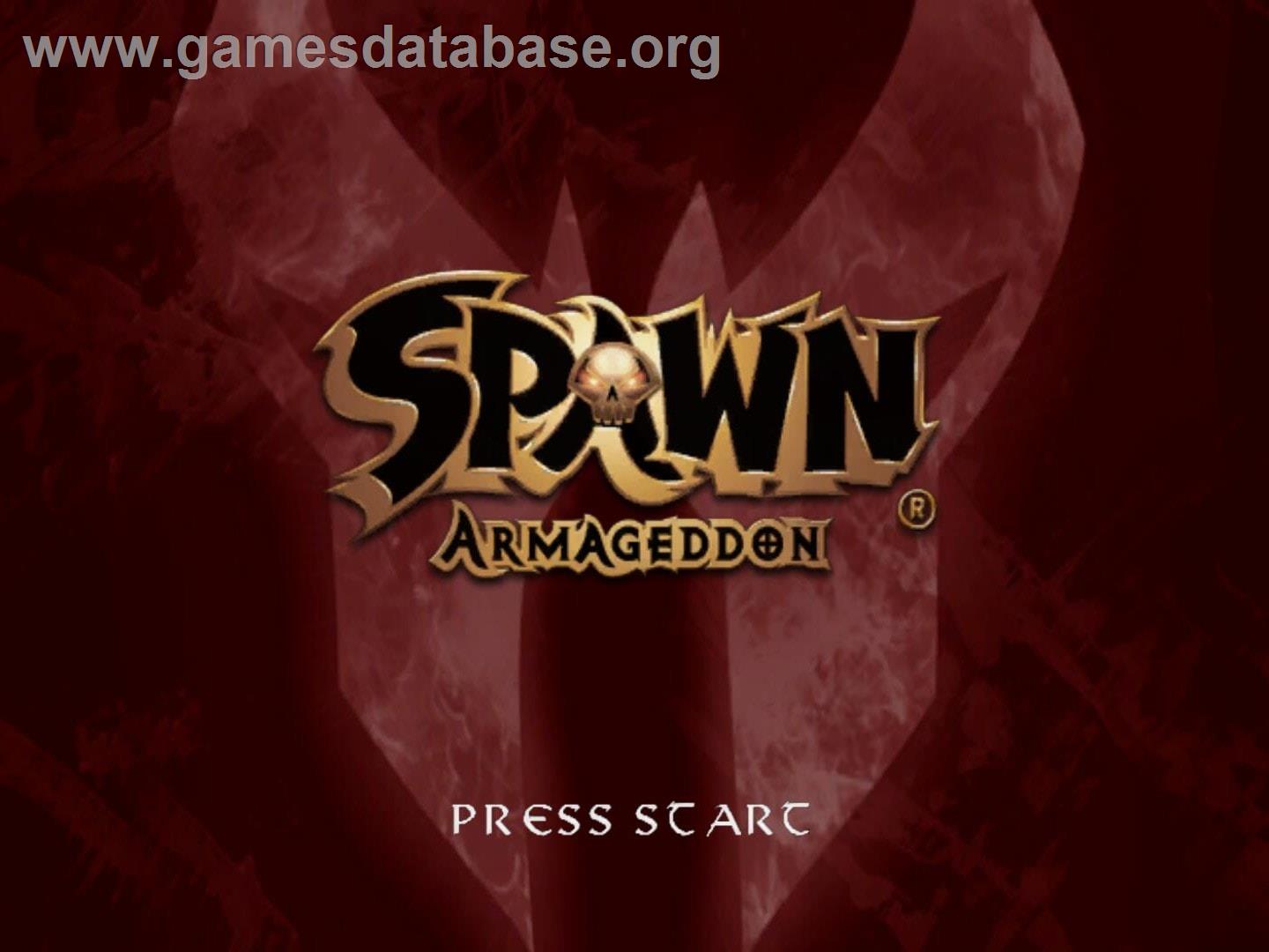 Spawn Armageddon - Nintendo GameCube - Artwork - Title Screen