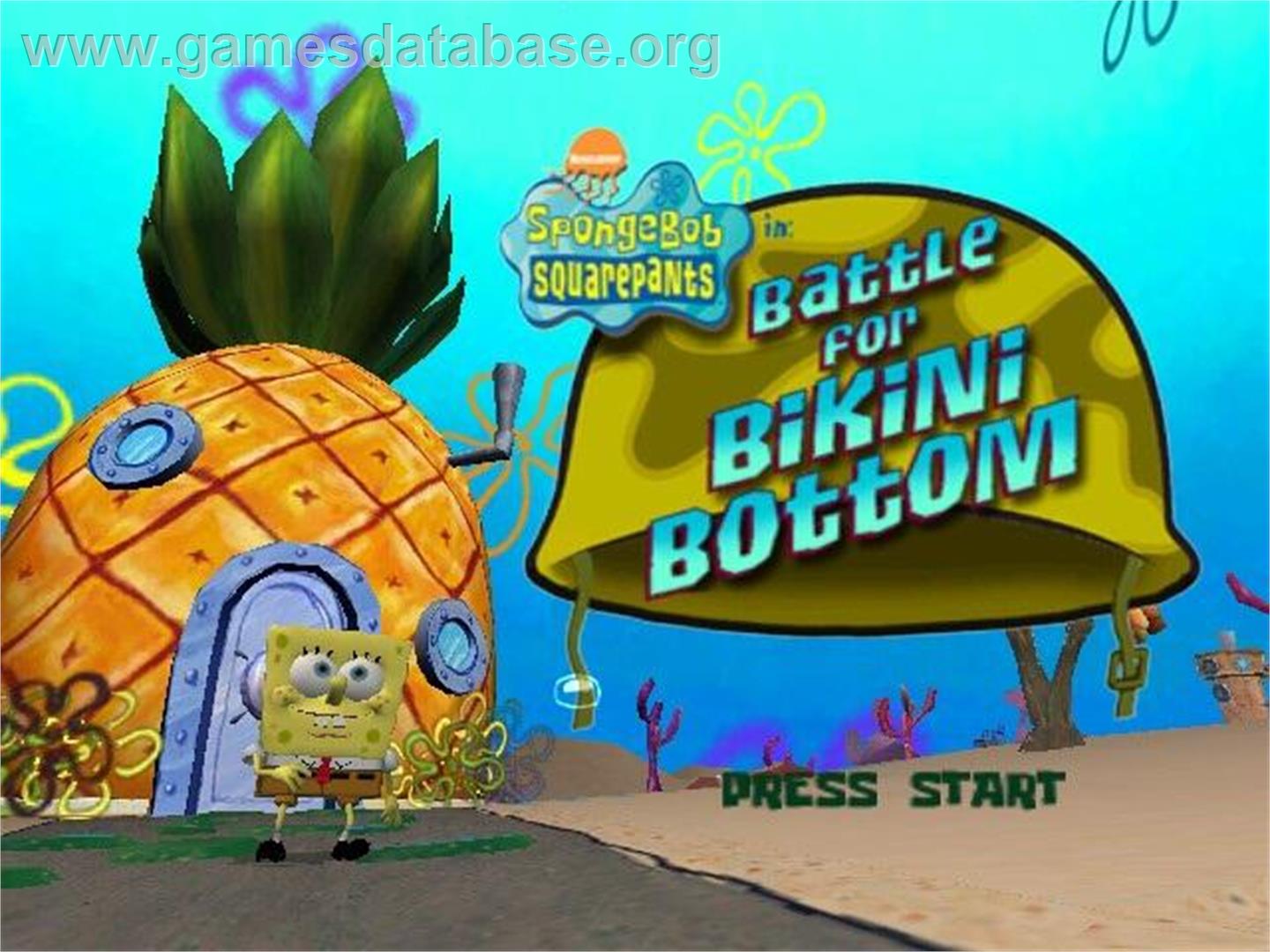 Spongebob Squarepants - Battle For Bikini Bottom - Nintendo GameCube - Artwork - Title Screen