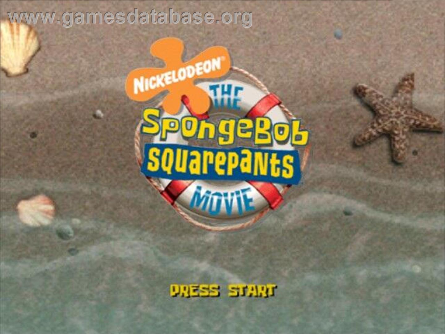 Spongebob Squarepants Movie, The - Nintendo GameCube - Artwork - Title Screen