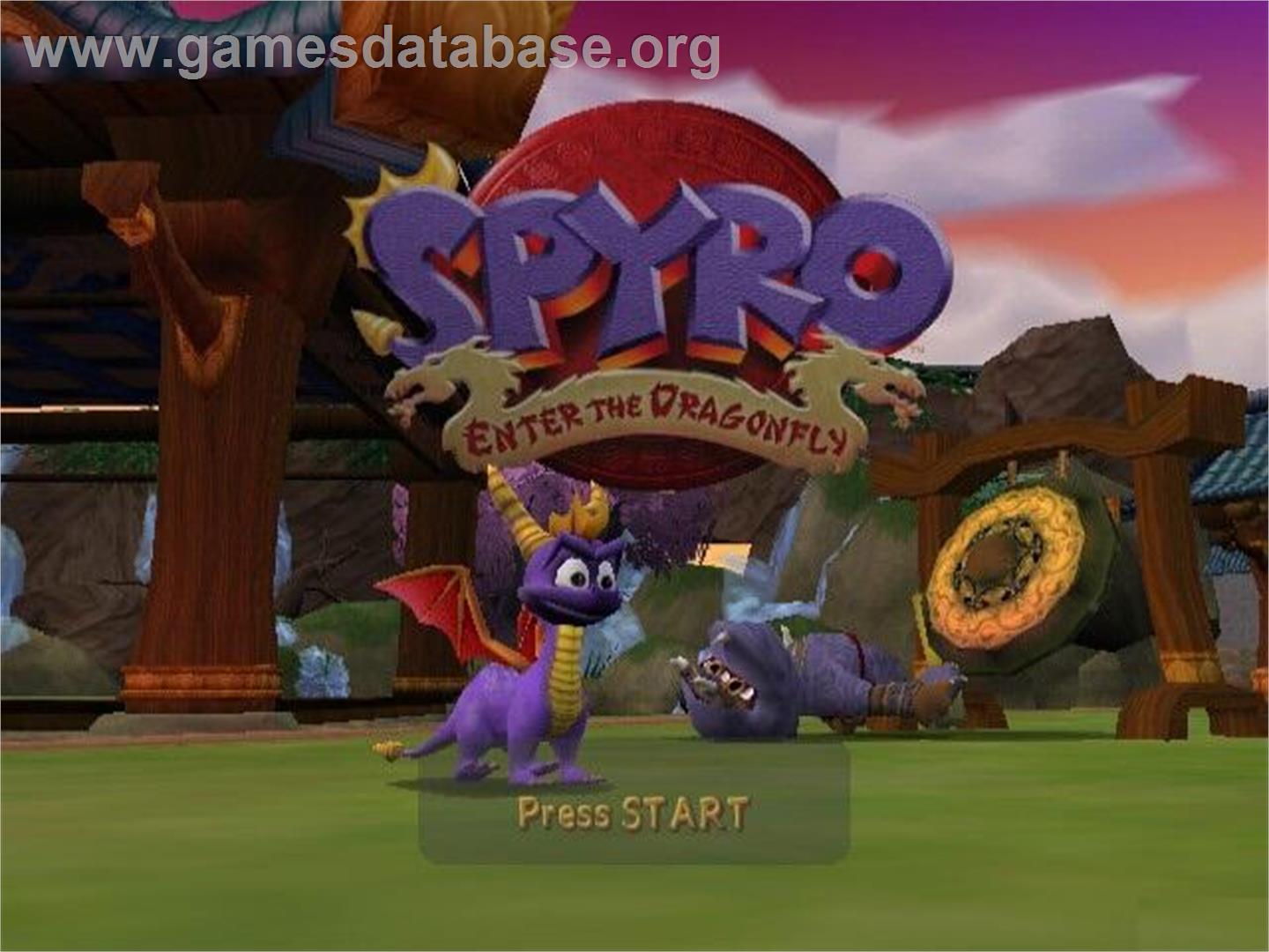 Spyro: Enter the Dragonfly - Nintendo GameCube - Artwork - Title Screen
