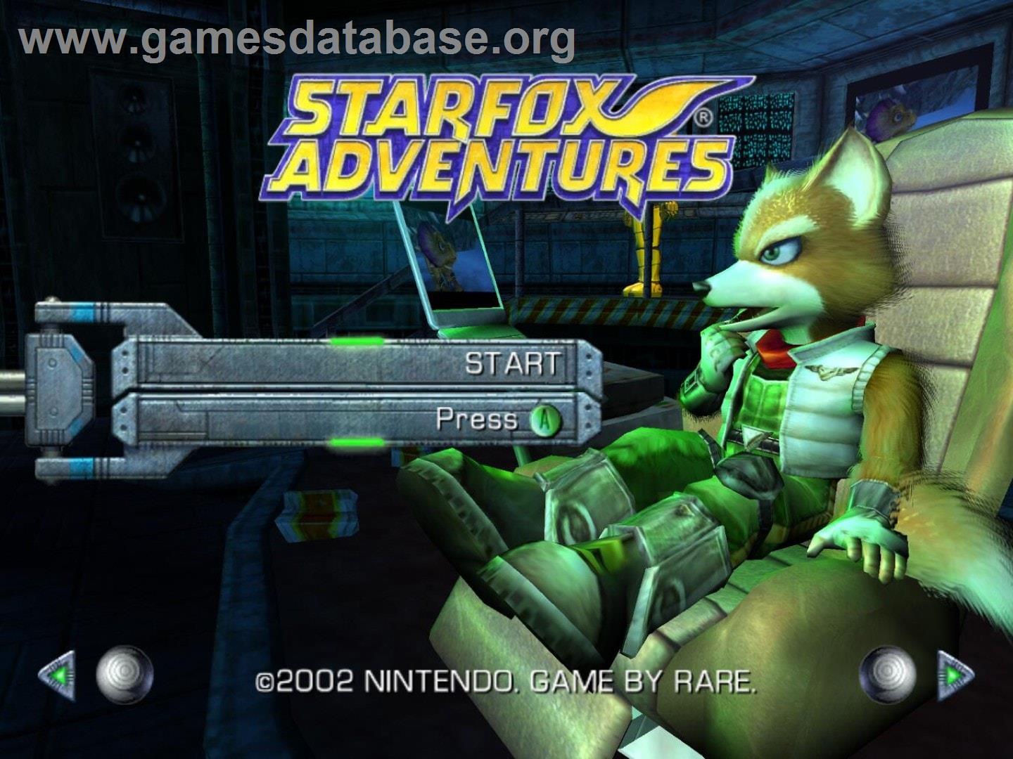 Star Fox Adventures - Nintendo GameCube - Artwork - Title Screen