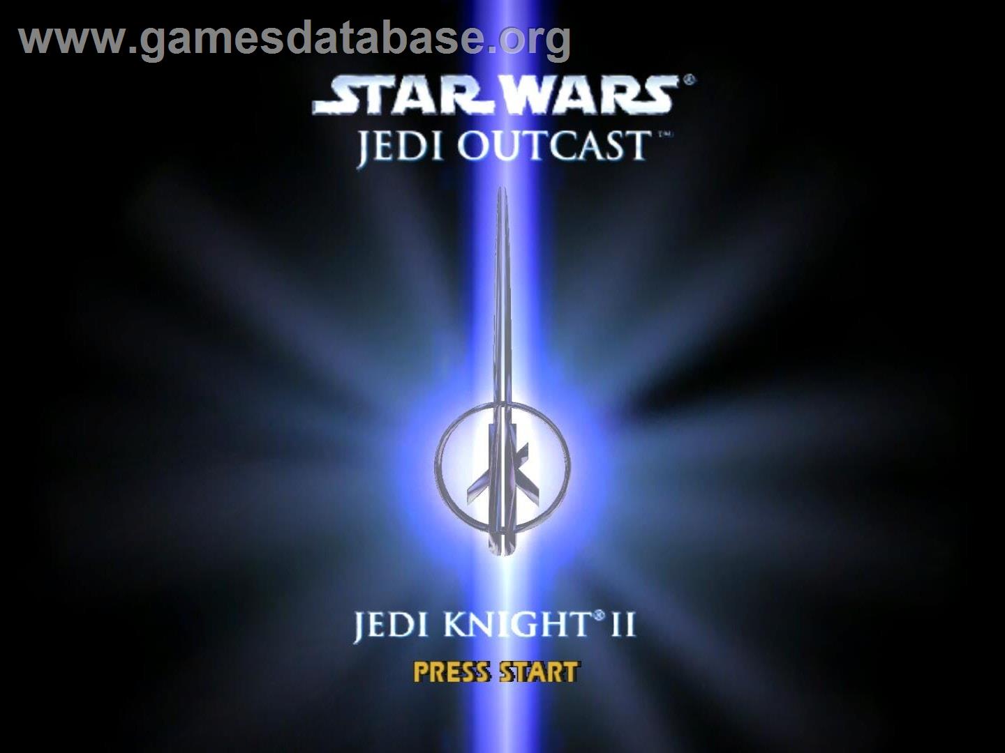 Star Wars - Jedi Knight 2 - Jedi Outcast - Nintendo GameCube - Artwork - Title Screen