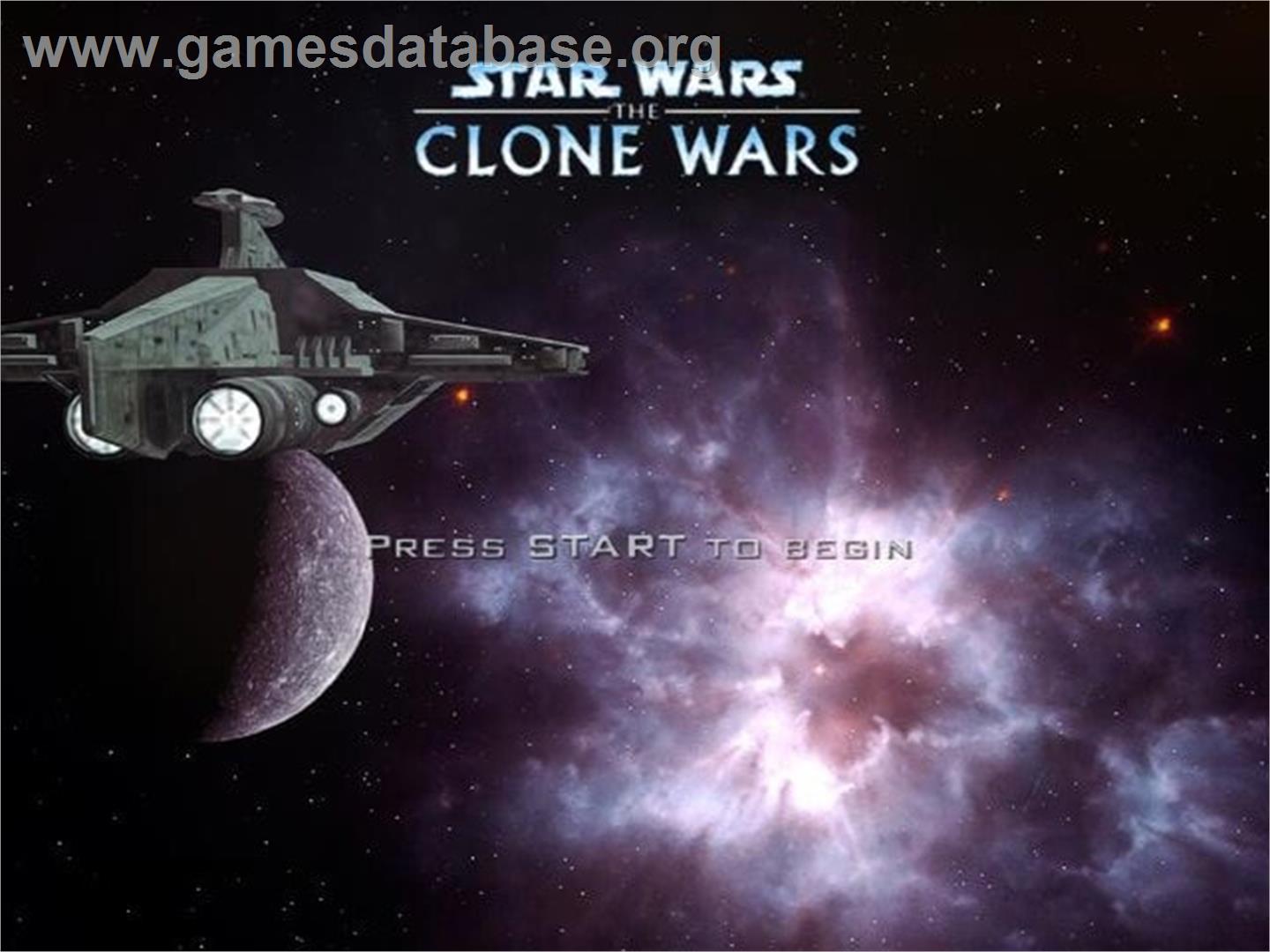 Star Wars - The Clone Wars - Nintendo GameCube - Artwork - Title Screen