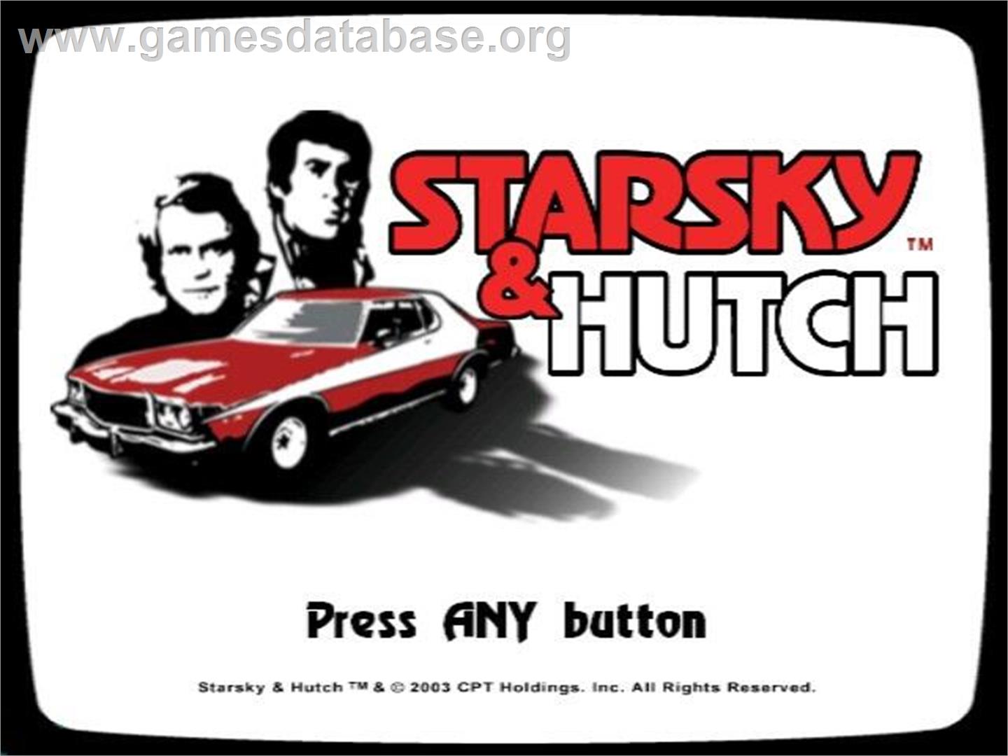 Starsky And Hutch - Nintendo GameCube - Artwork - Title Screen