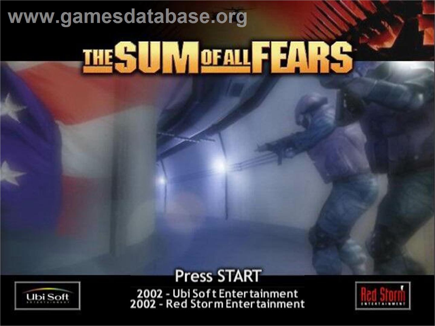 Sum of All Fears - Nintendo GameCube - Artwork - Title Screen