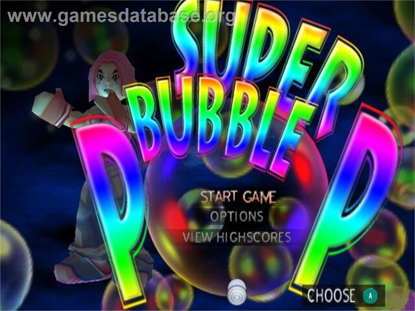 Super Bubble Pop - Nintendo GameCube - Artwork - Title Screen