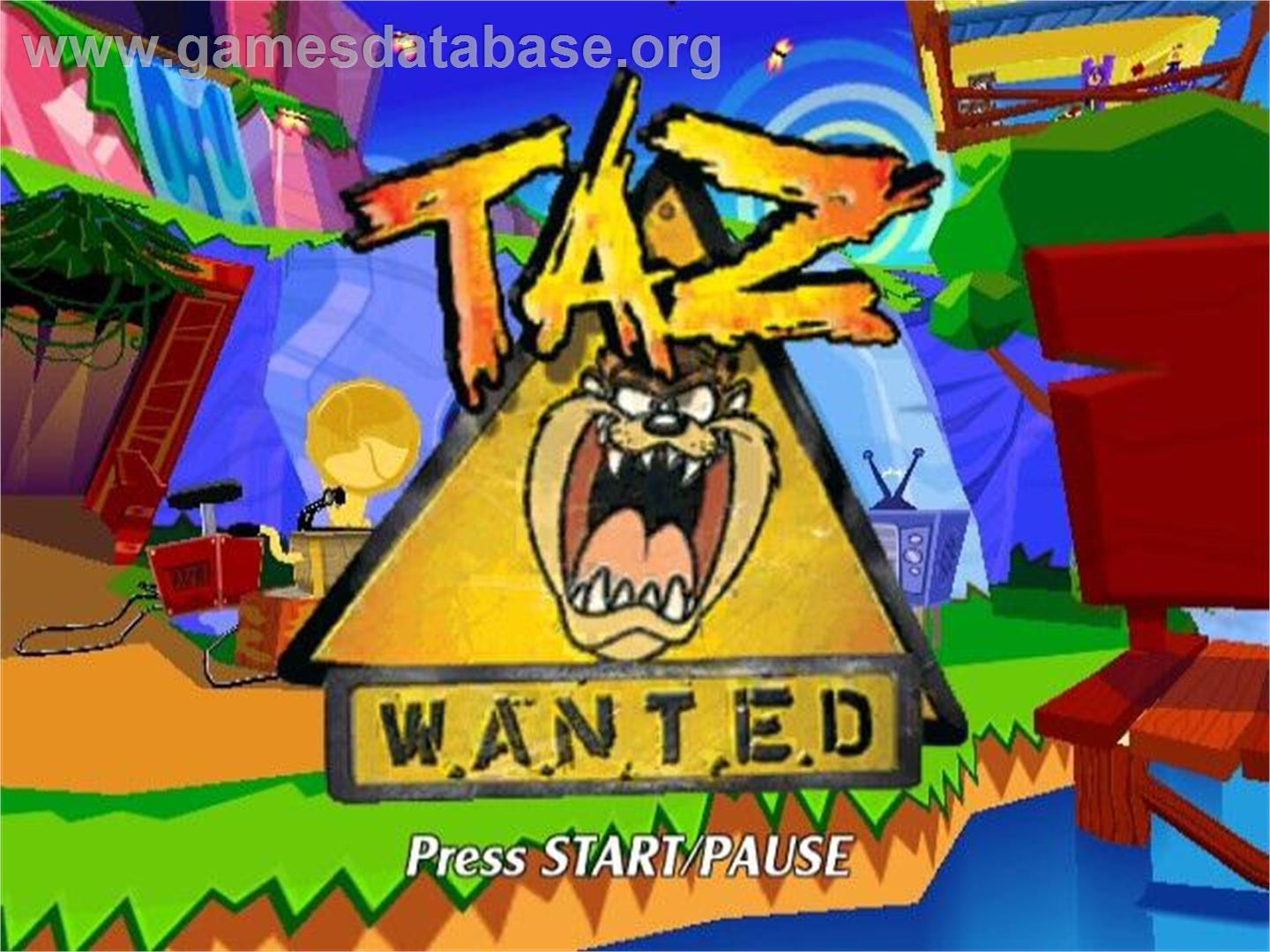 Taz: Wanted - Nintendo GameCube - Artwork - Title Screen