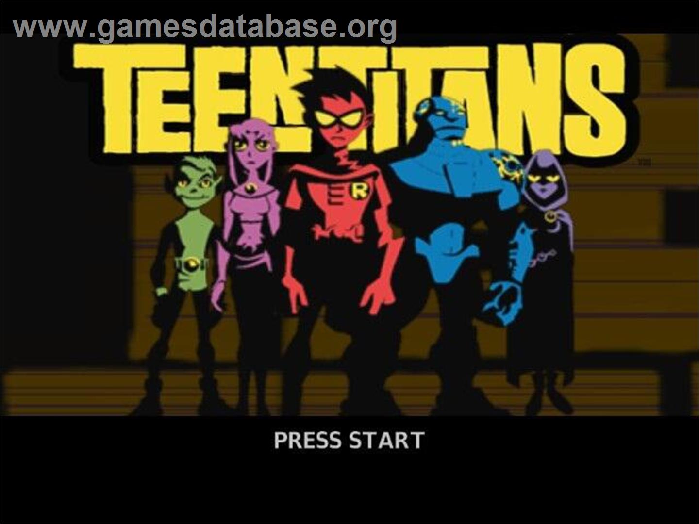 Teen Titans - Nintendo GameCube - Artwork - Title Screen