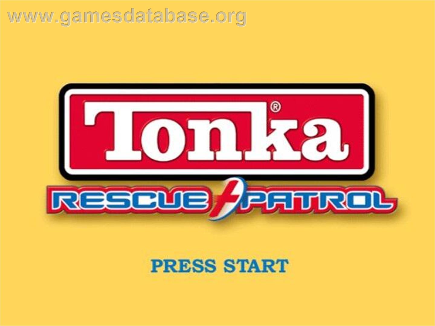 Tonka - Rescue Patrol - Nintendo GameCube - Artwork - Title Screen