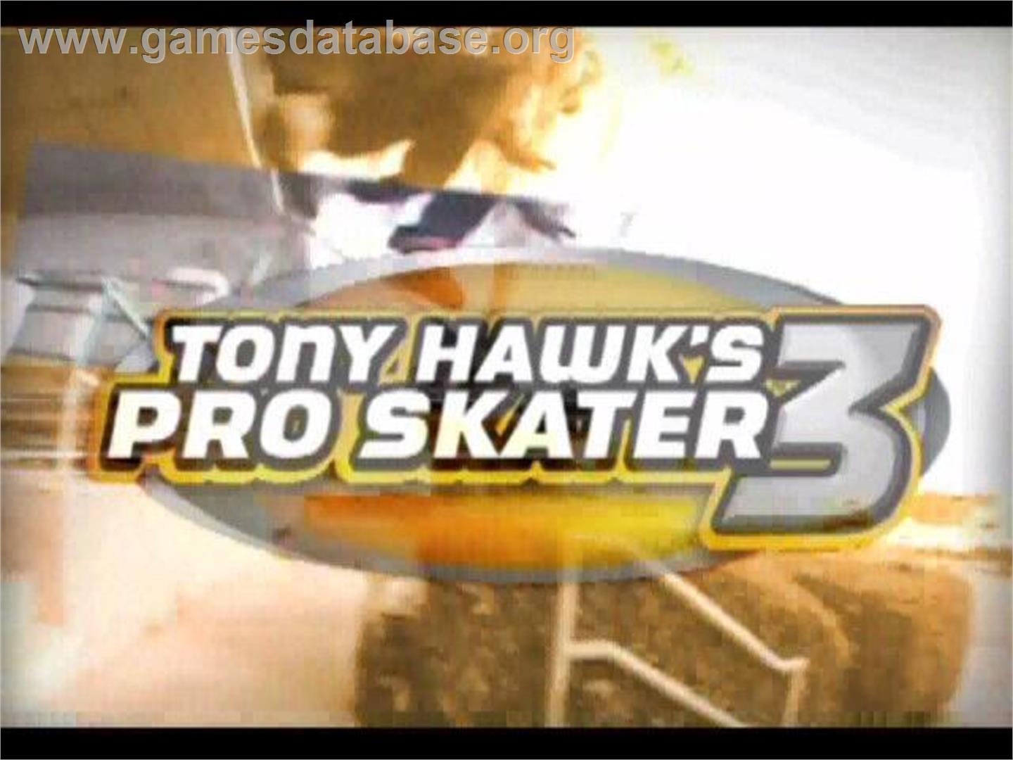 Tony Hawk's Pro Skater 3 - Nintendo GameCube - Artwork - Title Screen