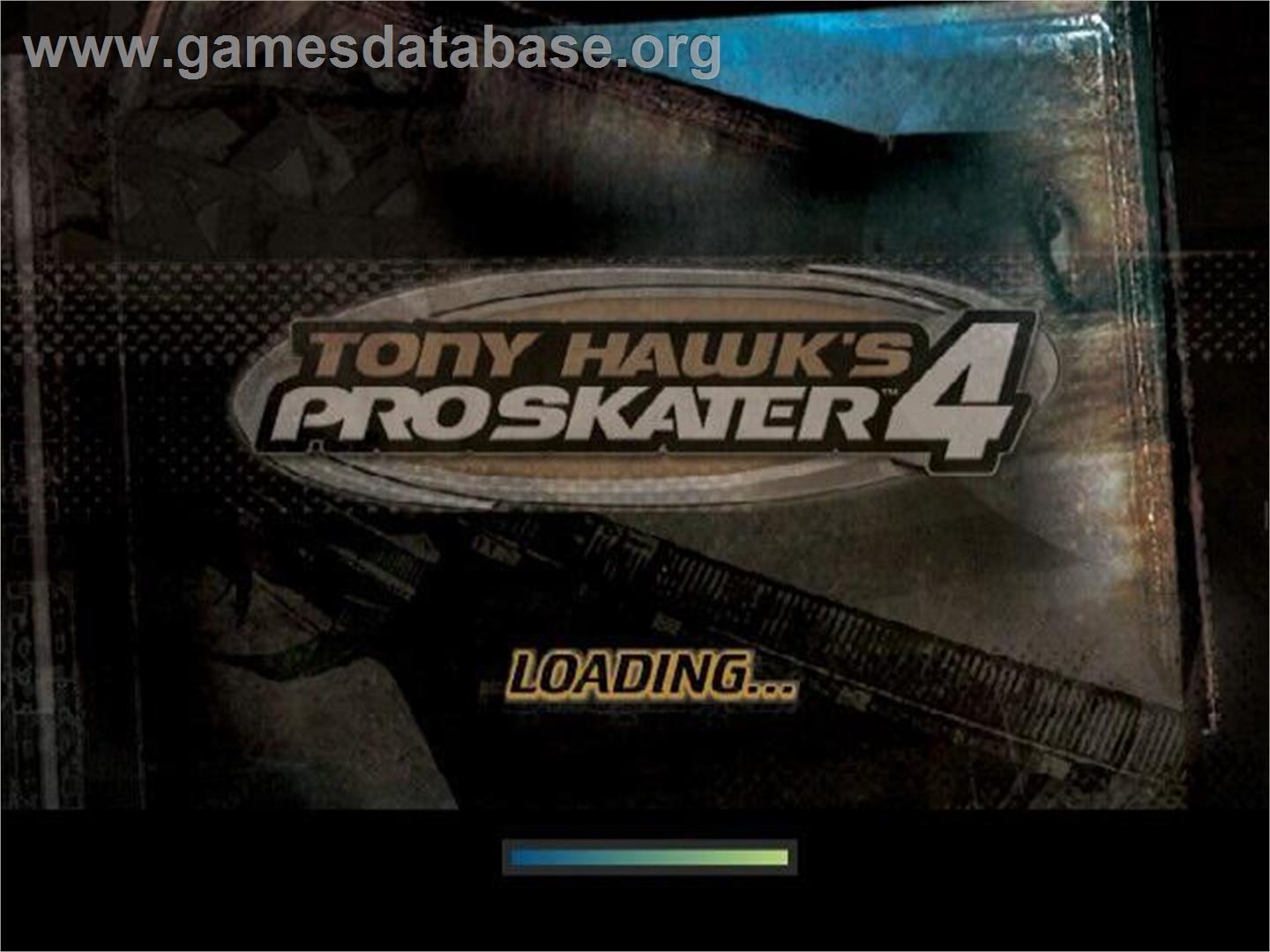 Tony Hawk's Pro Skater 4 - Nintendo GameCube - Artwork - Title Screen