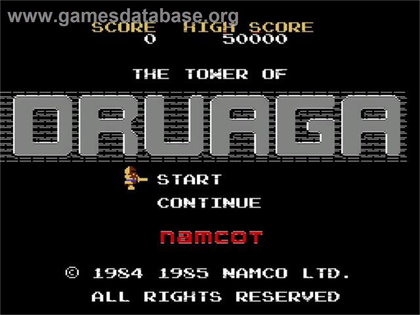 Tower Of Druaga, The - Nintendo GameCube - Artwork - Title Screen