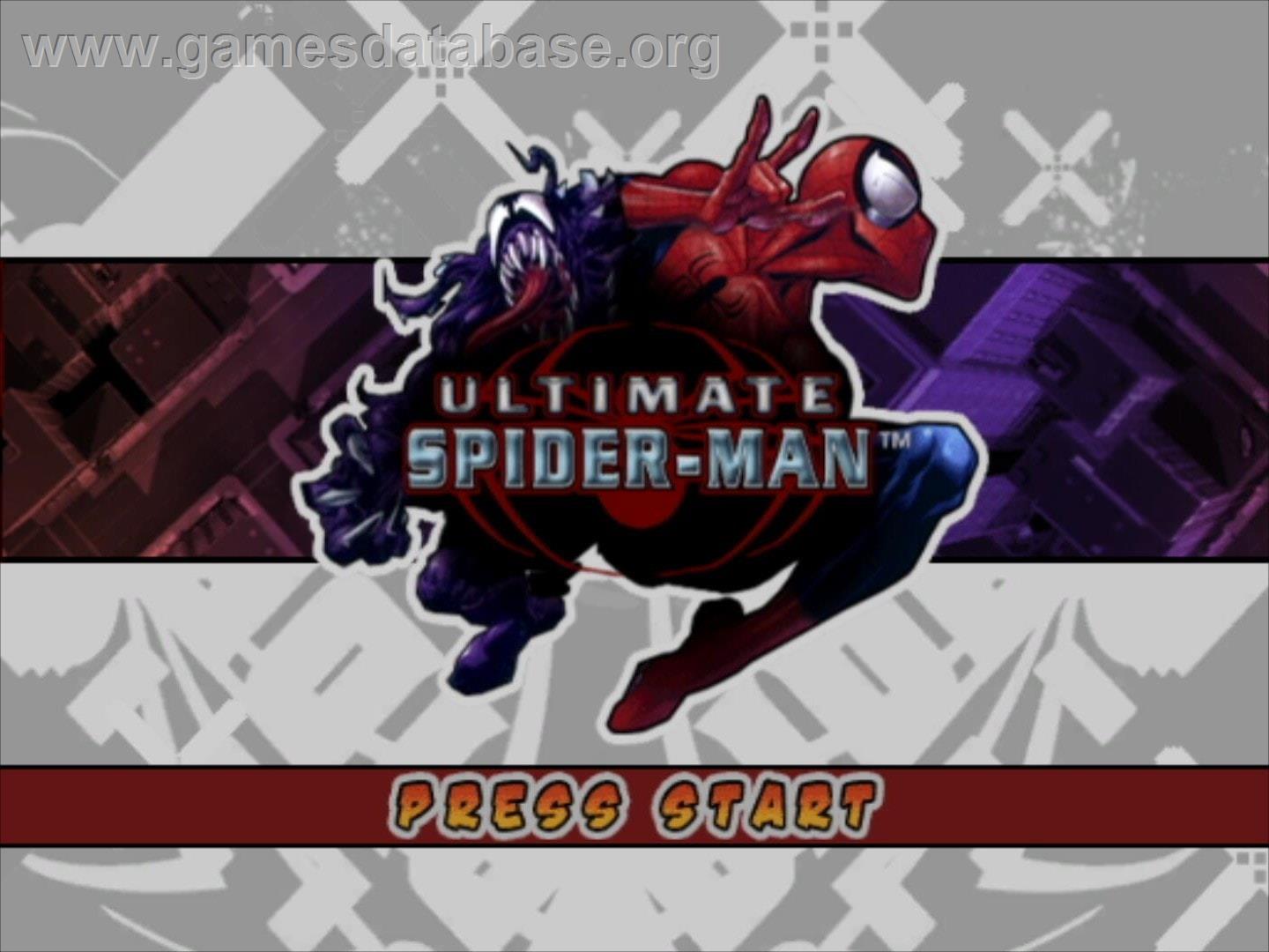 Ultimate Spider-man - Nintendo GameCube - Artwork - Title Screen