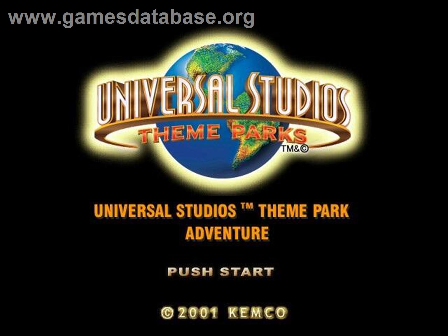 Universal Studios Theme Park Adventure - Nintendo GameCube - Artwork - Title Screen