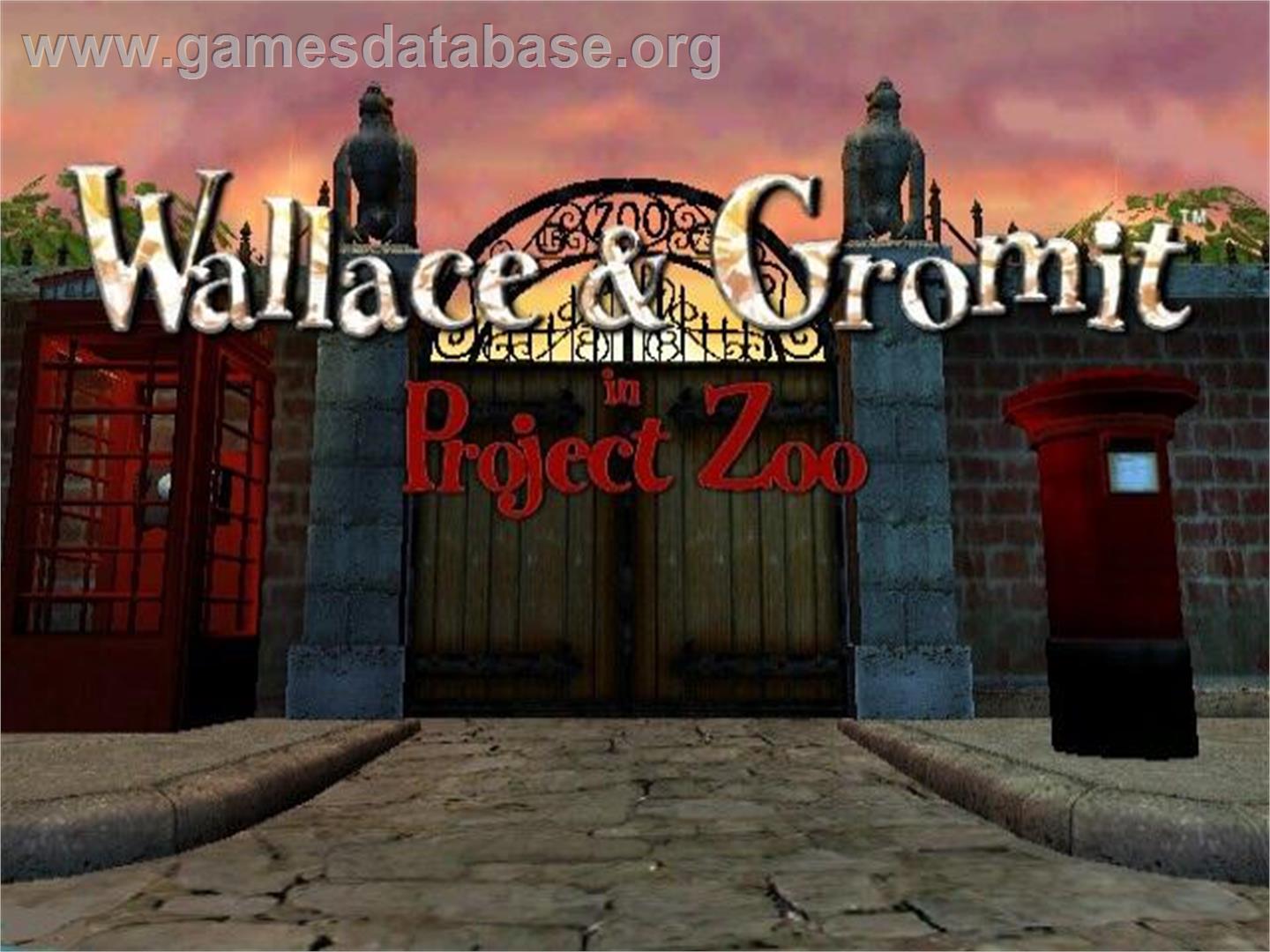 Wallace & Gromit in Project Zoo - Nintendo GameCube - Artwork - Title Screen
