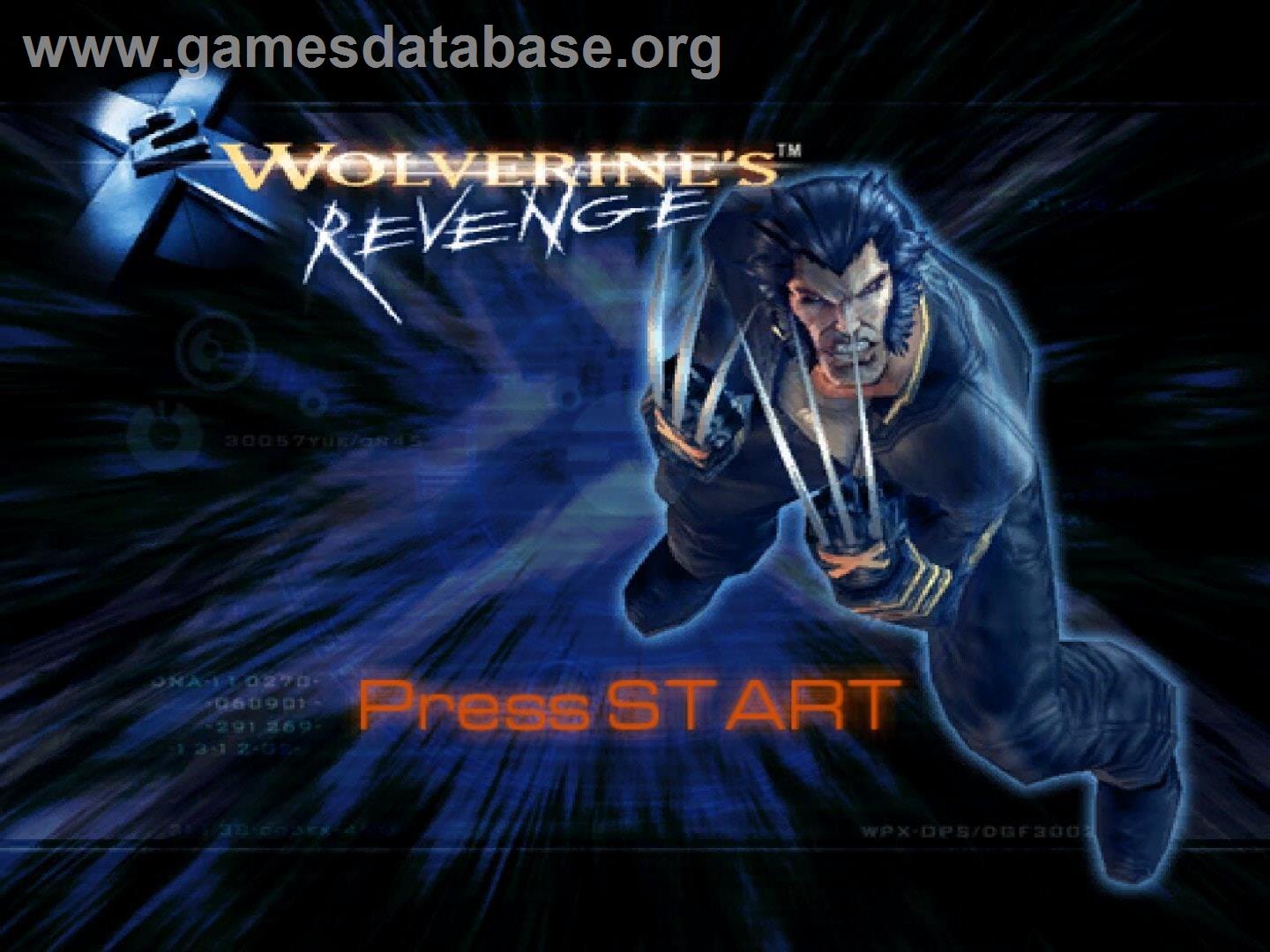 X2: Wolverine's Revenge - Nintendo GameCube - Artwork - Title Screen