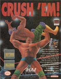 Advert for Hal Wrestling on the Nintendo Game Boy.