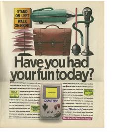Advert for Tetris on the Nintendo Game Boy.