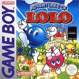 Box cover for Adventures Of Lolo on the Nintendo Game Boy.
