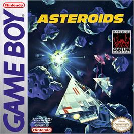 Box cover for Asteroids on the Nintendo Game Boy.