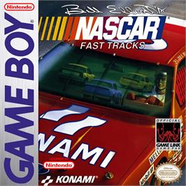 Box cover for Bill Elliott's Nascar Fast Tracks on the Nintendo Game Boy.