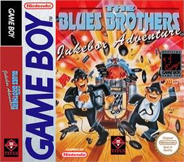Box cover for Blues Brothers: Jukebox Adventure on the Nintendo Game Boy.