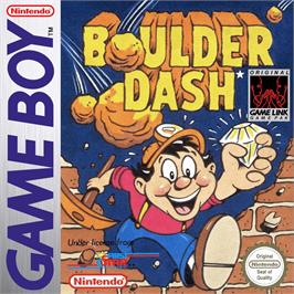 Box cover for Boulder Dash on the Nintendo Game Boy.