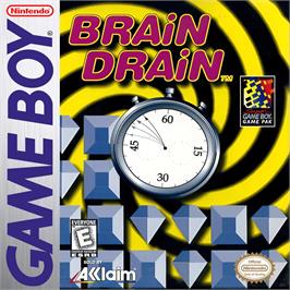 Box cover for Brain Drain on the Nintendo Game Boy.