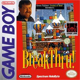 Box cover for Breakthru! on the Nintendo Game Boy.