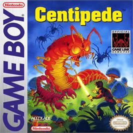 Box cover for Centipede on the Nintendo Game Boy.
