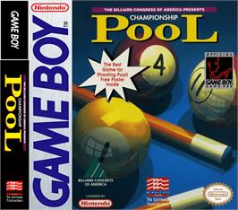 Box cover for Championship Pool on the Nintendo Game Boy.