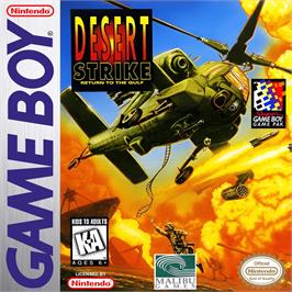 Box cover for Desert Strike - Return To The Gulf on the Nintendo Game Boy.