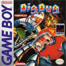 Box cover for Dig Dug on the Nintendo Game Boy.