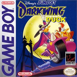 Box cover for Disney's Darkwing Duck on the Nintendo Game Boy.