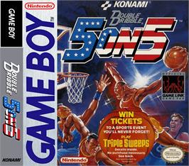 Box cover for Double Dribble: 5 on 5 on the Nintendo Game Boy.