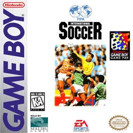 Box cover for Fifa International Soccer on the Nintendo Game Boy.