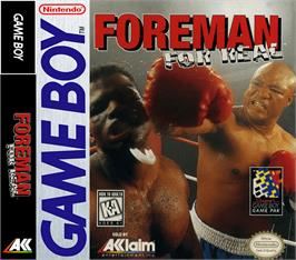Box cover for Foreman for Real on the Nintendo Game Boy.