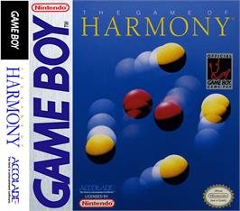Box cover for Game of Harmony on the Nintendo Game Boy.
