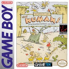 Box cover for Humans, The on the Nintendo Game Boy.
