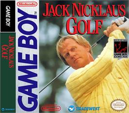 Box cover for Jack Nicklaus Golf on the Nintendo Game Boy.
