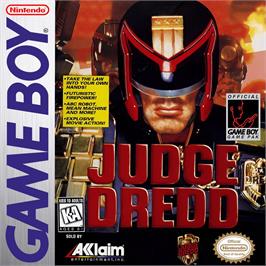 Box cover for Judge Dredd on the Nintendo Game Boy.
