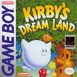 Box cover for Kirby's Dream Land on the Nintendo Game Boy.